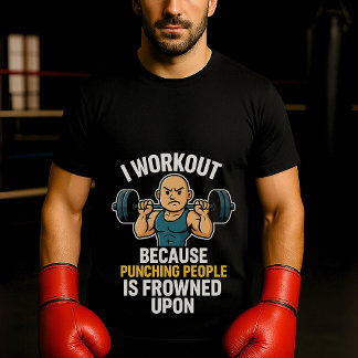 Grappig Gym Quote T-shirt - Sarcastische Fitness