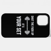 Grappig Gym-werkout van uw vaste offerte iPhone Hoesje (Achterkant horizontaal)