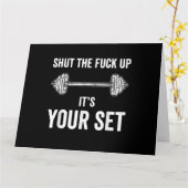 Grappig Gym-werkout van uw vaste offerte Kaart (Gele Bloem)