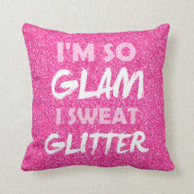 Grappig gym workout citaat Roze glitter Ik ben zo 