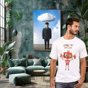 Grappig Gymskelet   Kan niet. Heb gym.   Fitness  T-shirt