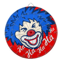 Grappig ha ha grafisch clown dart board dartbord