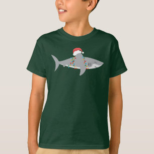 Grappig haai kerst T-shirt