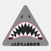 Grappig haaiengezicht sticker (Voorkant)