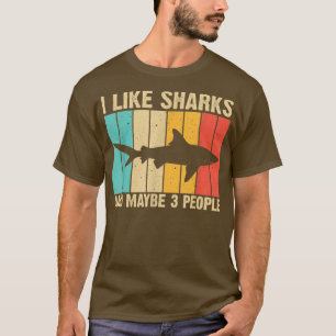 Grappig haaienontwerp voor kinderen mannen vrouwen t-shirt