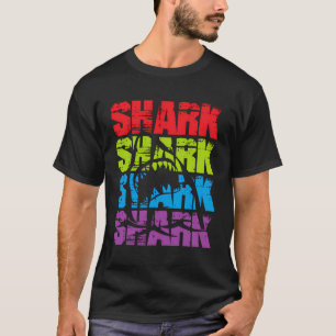 Grappig haaienontwerp voor reuzenkobalnhaai t-shirt