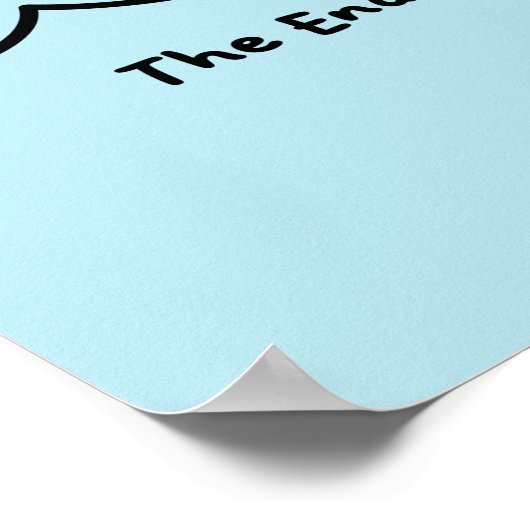 Grappig haaienvin Frans sarcasme Poster (Hoek)