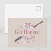 Grappig Haak Quote Haakmachine gezegde Feestdagenkaart (Voorkant / Achterkant)