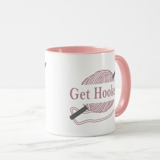 Grappig Haak Quote Haakmachine gezegde Mok (Voorkant rechts)