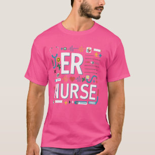 Grappig haar verpleegster spoedeisende hulp verple t-shirt