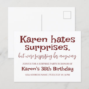 Grappig Haat Verrassingsfeest Modern Details Toevo Briefkaart