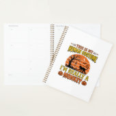 Grappig Halloween Aap Mens Kostuum Shirt Ontwerp_ Planner (Display)