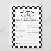 Grappig Halloween Baby voorspellingen & advies spe Kaart (Voorkant)