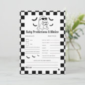 Grappig Halloween Baby voorspellingen & advies spe Kaart (Staand voorkant)