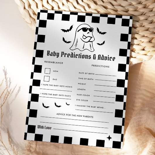 Grappig Halloween Baby voorspellingen & advies spe Kaart