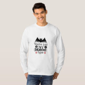 Grappig Halloween Bat Pun Je bent gewoon mijn bloe T-shirt (Voorkant volledig)