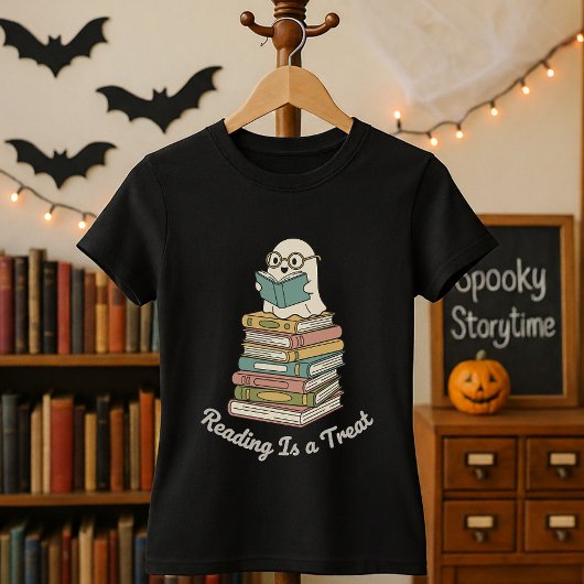 Grappig Halloween bibliothecaris lezen is een trak T-shirt