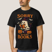 Grappig Halloween boek T-shirt (Voorkant)