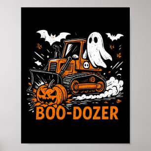 Grappig Halloween Boo-dozer Ghost Trucks Kostuum P Poster