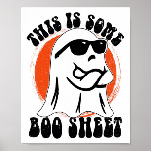 Grappig Halloween Boo Ghost kostuum Dit is een of Poster