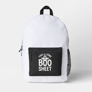 Grappig Halloween Boo Laken Spook Ontwerp_1 Bedrukte Rugzak