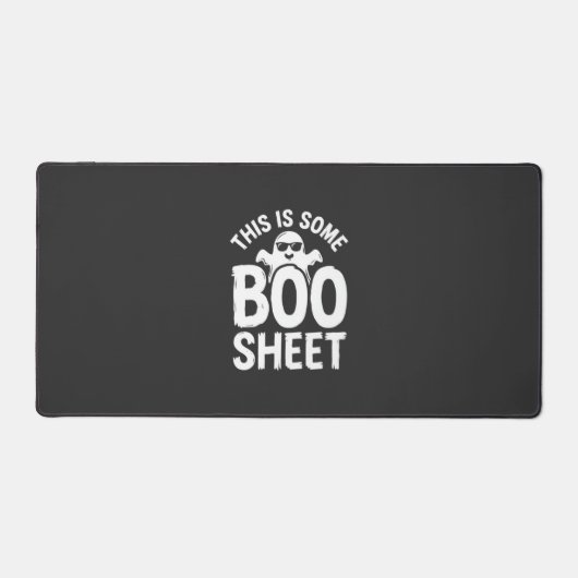 Grappig Halloween Boo Laken Spook Ontwerp_1 Bureaumat (Voorkant)