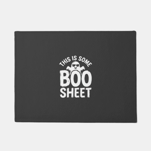 Grappig Halloween Boo Laken Spook Ontwerp_1 Deurmat (Voorkant)