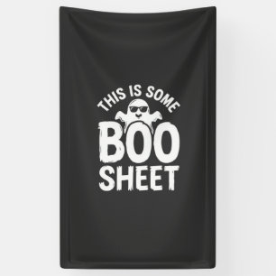 Grappig Halloween Boo Laken Spook Ontwerp_1 Spandoek