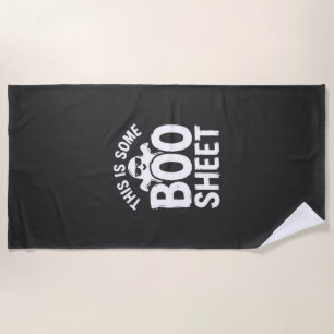 Grappig Halloween Boo Laken Spook Ontwerp_1 Strandlaken