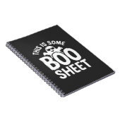 Grappig Halloween Boo Sheet Spook Design_1 Notitieboek (Rechterzijde)