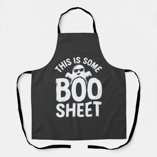 Grappig Halloween Boo Sheet Spook Design_1 Schort (Voorkant)