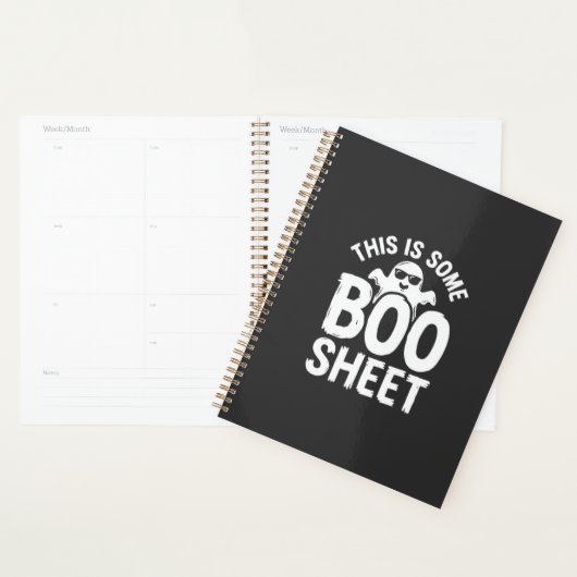 Grappig Halloween Boo Vel Ghost Ontwerp_1 Planner (Display)