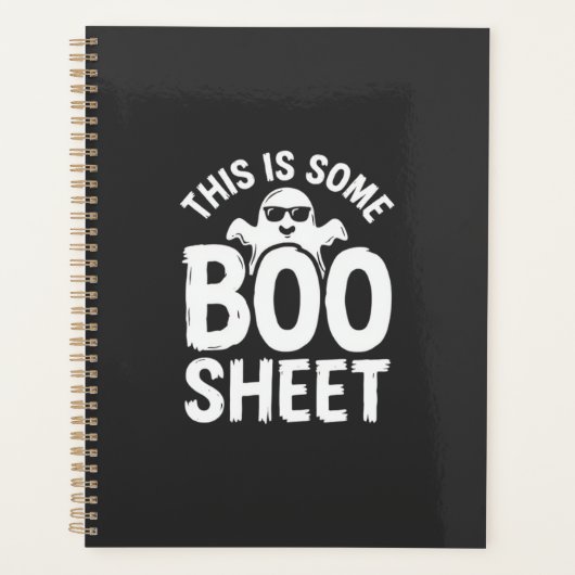 Grappig Halloween Boo Vel Ghost Ontwerp_1 Planner (Voorkant)