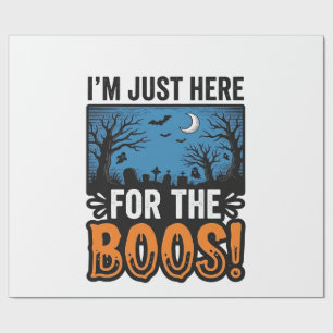 Grappig Halloween Boos Vintage Geest T-Shirt Desig Cadeaupapier