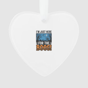 Grappig Halloween Boos Vintage Geest T-Shirt Desig Ornament