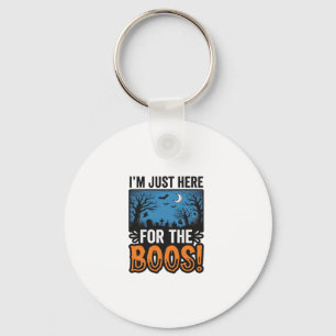 Grappig Halloween Boos Vintage Geest T-Shirt Desig Sleutelhanger