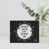 Grappig Halloween Briefkaart (Staand voorkant)
