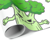 Grappig Halloween broccoli monster Cadeaupapier (Rol Hoek)