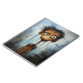Grappig Halloween Cartoon griezelig monster Notitieboek (Linkerzijde)