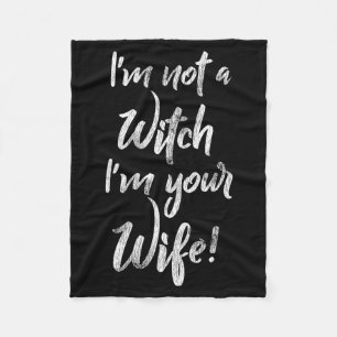 Grappig Halloween Citat T-shirt - Niet Een Heks Vr Fleece Deken