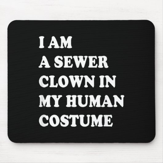 Grappig Halloween Clown Kostuum Muismat (Voorkant)