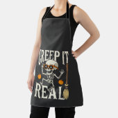 Grappig Halloween Creep It Real Dansend Skelet Ont Schort (Insitu)