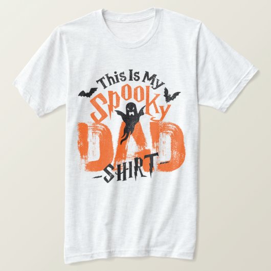 Grappig Halloween 🎃 Dad T-shirt Boo Scary 👻Ghost (Design voorkant)