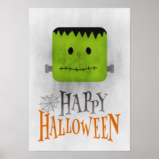 Grappig Halloween Decor - Grunge Poster (Voorkant)