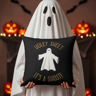 Grappig Halloween Decor - Holey Sheet Het is een s Kussen