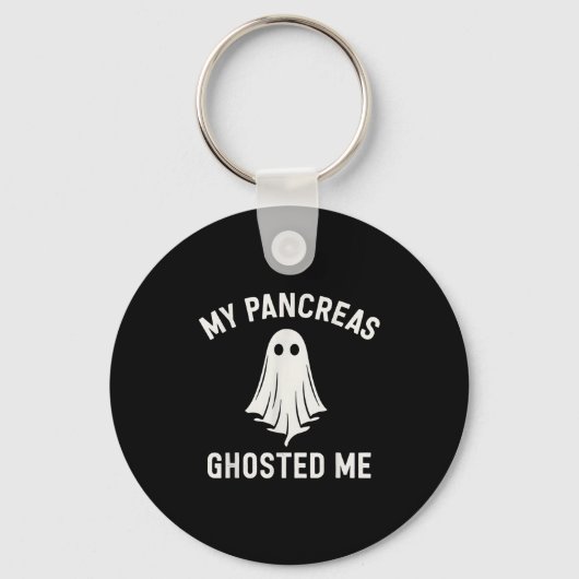 Grappig Halloween Diabetes Bewustzijn Mijn Pancrea Sleutelhanger (Voorkant)