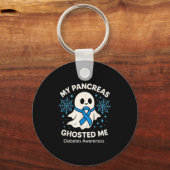 Grappig Halloween Diabetes Bewustzijn Mijn Pancrea Sleutelhanger (Voorkant)