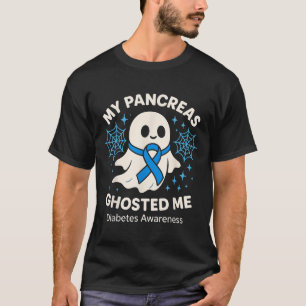 Grappig Halloween Diabetes Bewustzijn Mijn Pancrea T-shirt