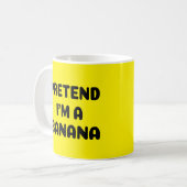 Grappig Halloween - Doe alsof ik een banaan ben  Koffiemok (Voorkant links)