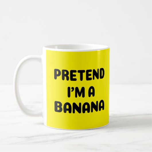 Grappig Halloween - Doe alsof ik een banaan ben  Koffiemok (Links)